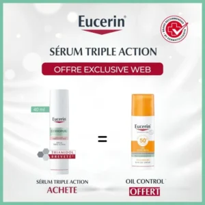 EUCERIN Dermopure Sérum Triple Action 40ML Acheté + EUCERIN SUN OIL CONTROL SPF 50+ Offert