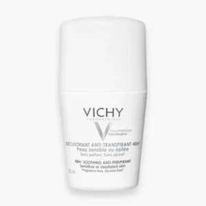 VICHY – Deodorant Roll-On Anti-Transpirant Peau Sensible ou Epilee 48h – 50ml